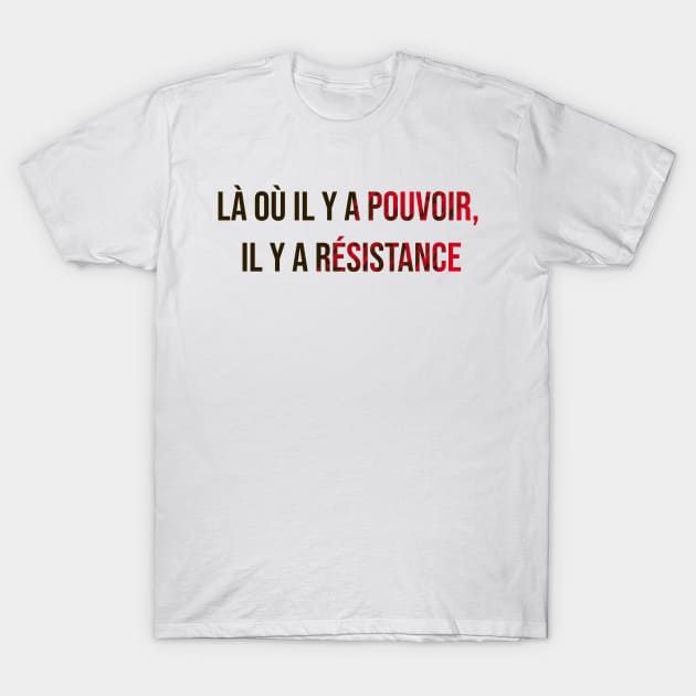 'Where there is power, there is resistance' - Foucault T-Shirt by Blacklinesw9